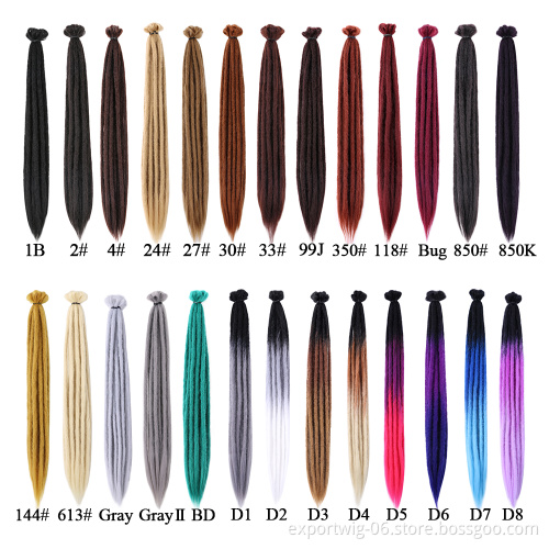 Dreadlocks Locs Crochet Hair Extension Blonde Dread Locs Faux Locs Braiding Hair Solid And Ombre Color Synthetic Fiber Dreadlocs